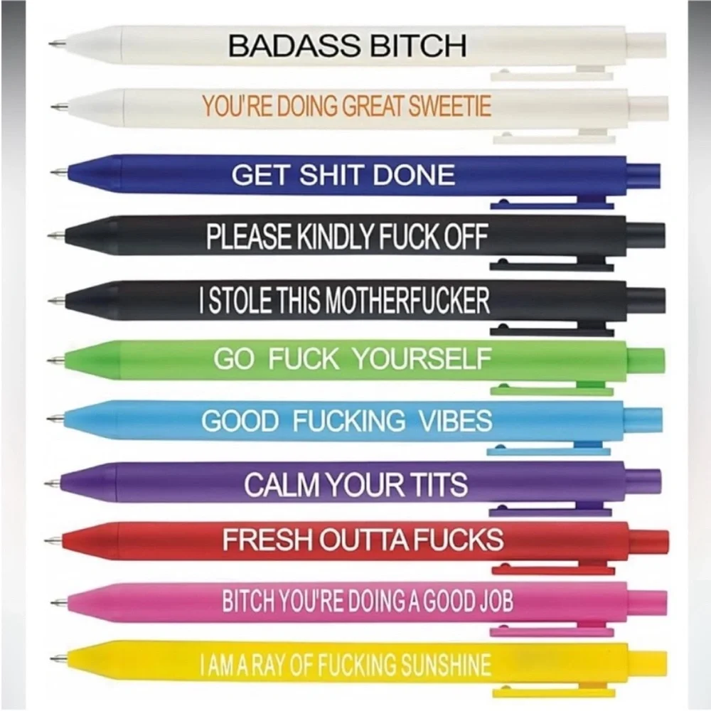11 Cuss pens for all of your lovely moods 🤬🤣😜 11 pens - Picture 3 of 7